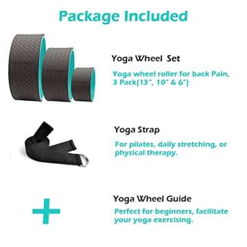GUSTARIA Yoga Wheel Set for Pain Relief & Stretching