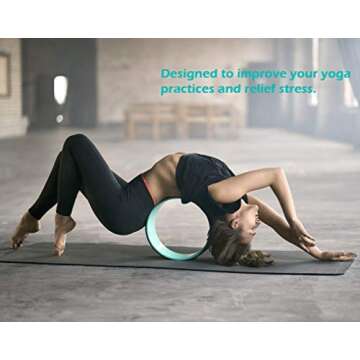 GUSTARIA Yoga Wheel Set for Pain Relief & Stretching