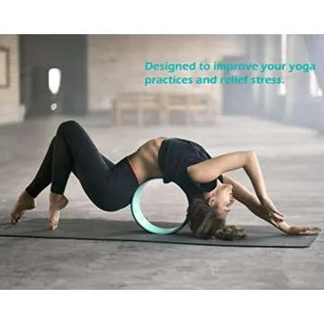GUSTARIA Yoga Wheel Set for Pain Relief & Stretching