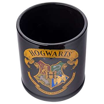 Silver Buffalo Harry Potter Hogwarts House Crest Ceramic Cookie Snack Candy Jar (Large)