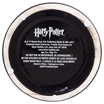 Silver Buffalo Harry Potter Hogwarts House Crest Ceramic Cookie Snack Candy Jar (Large)