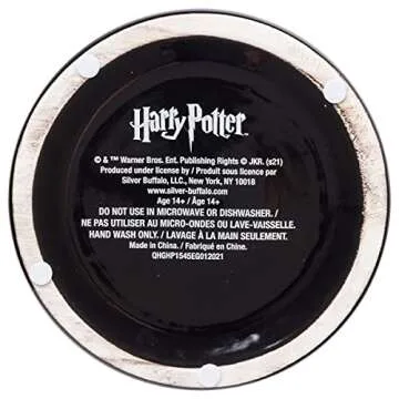 Silver Buffalo Harry Potter Hogwarts House Crest Ceramic Cookie Snack Candy Jar (Large)