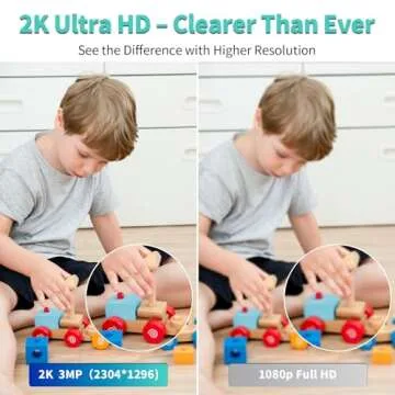 Alaga 2K Indoor Camera with AI Detection & Night Vision