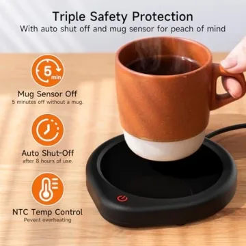 Auto Shut Off Coffee Mug Warmer with Smart Temperature Settings