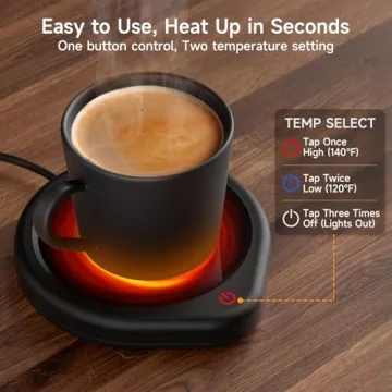 Auto Shut Off Coffee Mug Warmer with Smart Temperature Settings