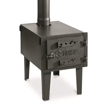 Guide Gear Outdoor Wood Burning Stove - Portable & Durable for Camping, Cooking, and More