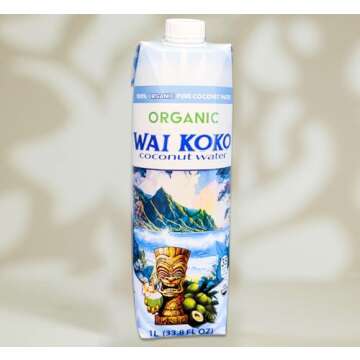 Buy Organic Coconut Water - Wai Koko 1L Pack of 6