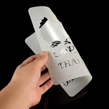 CINPIUK 14PCS Fall Stencils Painting on Wood, Reusable Thanksgiving DIY Farmhouse Wood Signs Hello Fall Gather Farm Fresh Pumpkin Turkey Templates for Home Decor Halloween Art Crafts, Assorted Sizes