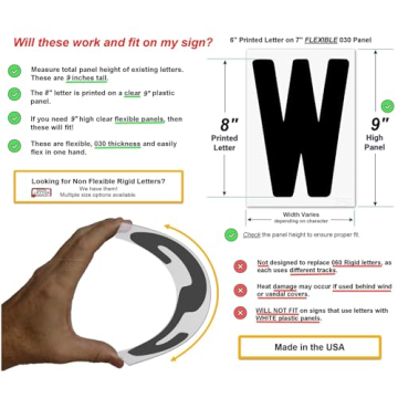 300-piece Flexible Marquee Letters Set for Signage