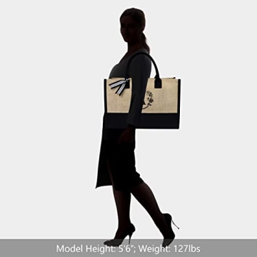 TOPDesign Personalized Jute/Canvas Tote Bag - Ideal Gift