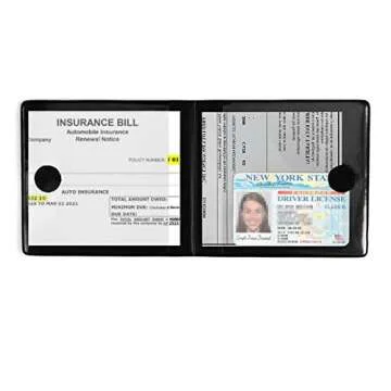 UYYE Compact Car Registration Card Holder - 2 Pack