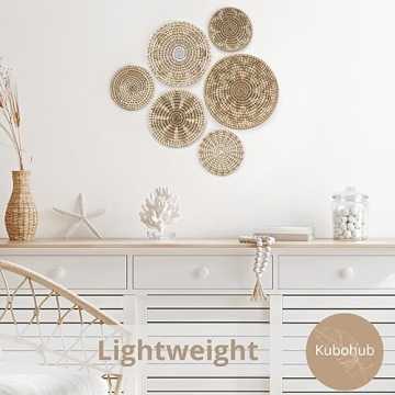 Handcrafted Boho Wall Baskets Set of 6 for Unique Decor