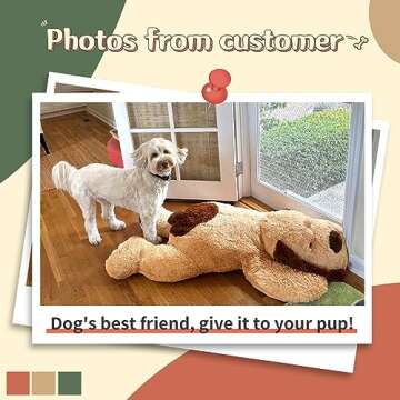 MorisMos Giant Stuffed Dog Animal, Huge Stuffed Dog Plush,Soft Large Stuffed Dog Pillow for Kids,Gir...