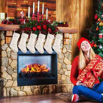 Luxurious 18 Inch Christmas Stockings for Holiday Decor