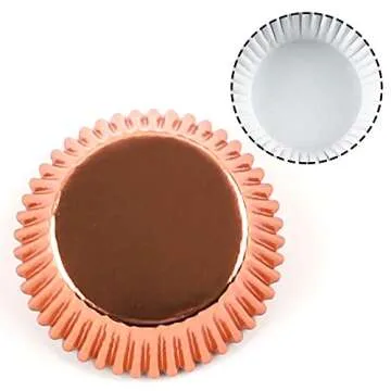 500pcs BAKHUK Foil Cupcake Liners - Vibrant Colors