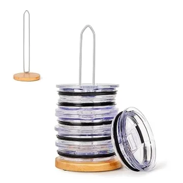 Whiidoom Tumbler Lid Organizer - Stylish & Space-Saving Lid Holder