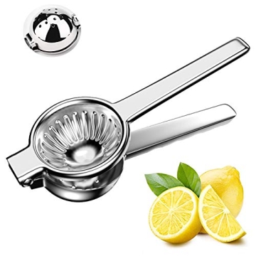 HOMSUM Large Stainless Steel Lemon Squeezer, Premium Citrus Juicer, 3.35 Inch Citrus Juicer Hand Pre...