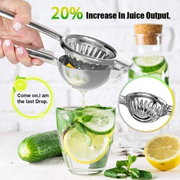 HOMSUN Large Stainless Steel Lemon Squeezer for Efficient Juicing