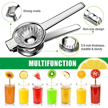 HOMSUN Large Stainless Steel Lemon Squeezer for Efficient Juicing