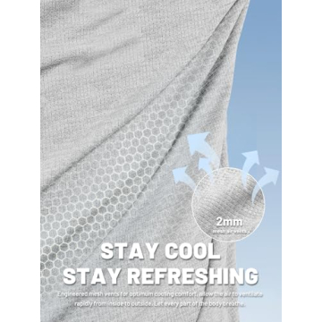 MIER Men's UPF 50+ Long Sleeve Hiking Shirt for Outdoor Activities