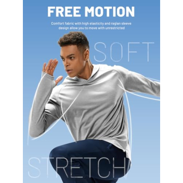 MIER Men's UPF 50+ Long Sleeve Hiking Shirt for Outdoor Activities