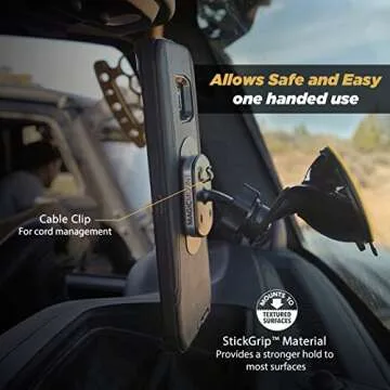 Scosche MWPDB MagicMount Pro Magnetic Car Phone Holder - Strong Magnet Mount for iPhone and Android - Secure Magnetic Mount for Car Window/Dash - Universal 360° Adjustable Mobile Cell Holder