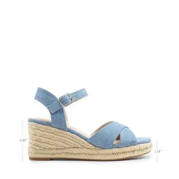 DREAM PAIRS Espadrille Dressy Wedge Sandals for Women, Casual Summer Comfort