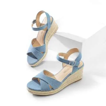 DREAM PAIRS Comfortable Wedge Sandals for Summer Style