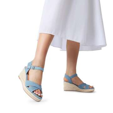 DREAM PAIRS Comfortable Wedge Sandals for Summer Style