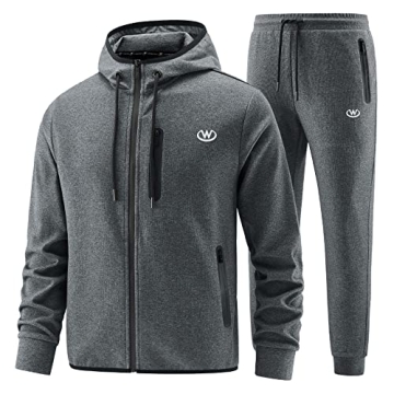 Men's 2 Piece Tracksuit Set - Stylish Grey Joggers