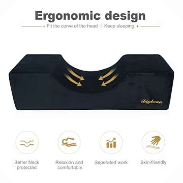 Eyelash Extension Neck Pillow Foam Pillow Beauty Salon Pillow Grafting Eyelash Curve Pillow Neck Con...