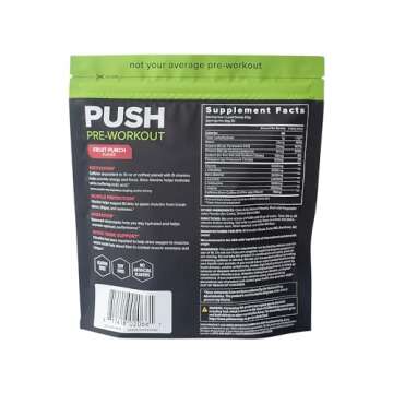 SFH Push Pre-Workout Powder (Fruit Punch) BCAAs for Muscle Repair and Hydration