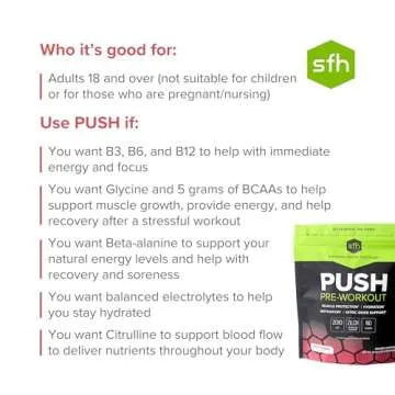 SFH Push Pre-Workout Powder - Clean Performance Energy