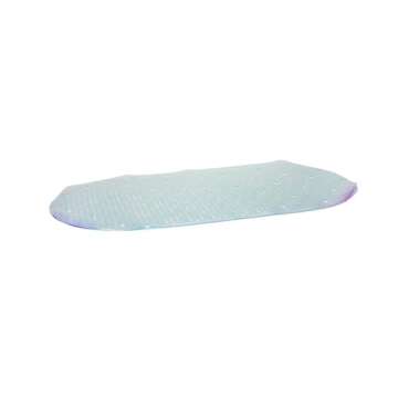 Bath Bliss Eco-Friendly Shower Tub Mat |Non-Slip | Suction Cup Base | Drain Holes | Kids and Adults Bath Safety | Iridescent
