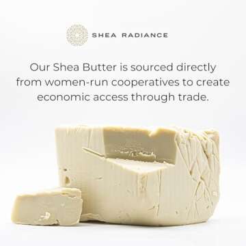 Shea Radiance P.U.R.E Raw Shea Butter |100% Natural & Unrefined Body Butter | Soothes, Softens, & Increases Collagen | Long Lasting Moisture | Moisturizer for Sensitive Skin | Orange & Clove (7.5 oz)