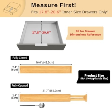 Utoplike Bamboo Drawer Dividers | Adjustable & Stylish Organizers