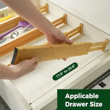 Utoplike Bamboo Drawer Dividers | Adjustable & Stylish Organizers