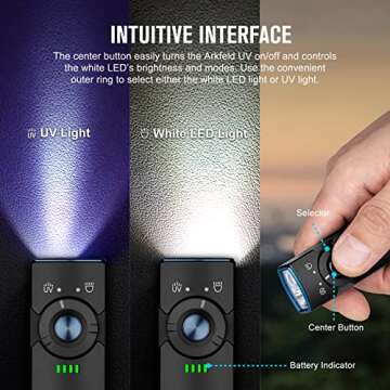 OLIGHT Arkfeld UV Flashlight for Pet Urine Detection
