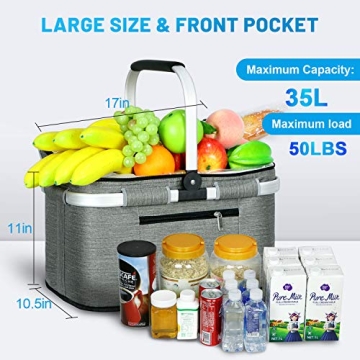 LIQING 35L Insulated and Stylish Picnic Basket