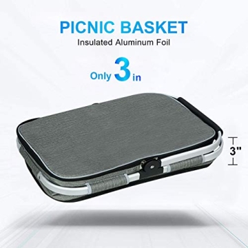 LIQING 35L Insulated and Stylish Picnic Basket