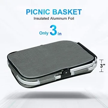 LIQING 35L Insulated and Stylish Picnic Basket