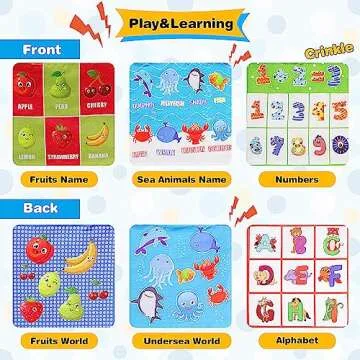 VPOJOY Baby Tissue Box Toy, Soft Montessori Tissue Box Baby Toys 6 to 12 Months, High Contrast Crinkle Paper Sensory Silk Scarves Toys for 1 Year Old Boys Girls Kids Early Learning Gifts