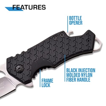 Compact MTech Folding Knife - Spring Assisted & Stylish