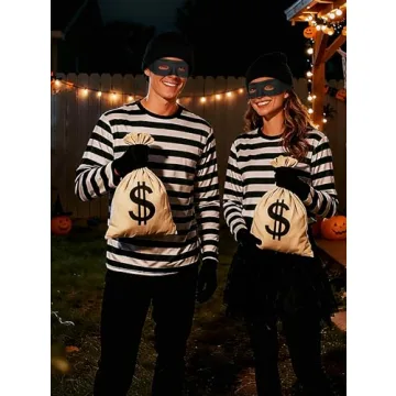 TideTaho Adjustable Black Eye Mask for Halloween Costumes