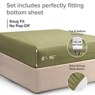 Extra Soft Full Size Fitted Sheet - Hotel Quality Luxury