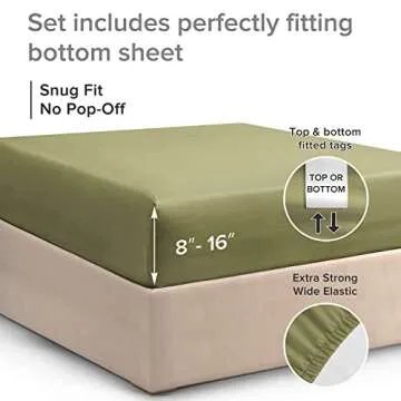 Extra Soft Full Size Fitted Sheet - Hotel Quality Luxury