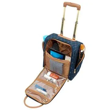 LONDON FOG Queensbury With Lightweight, Expandable, Telescoping Handles, Navy, 4 Piece