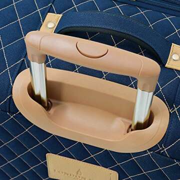 LONDON FOG Queensbury With Lightweight, Expandable, Telescoping Handles, Navy, 4 Piece