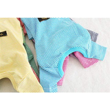 Hdwk&Hped Cozy Striped Dog Pajamas for Small Pets