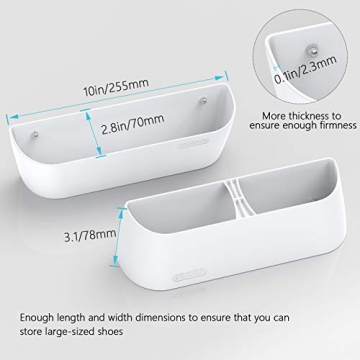 Yocice Wall Mounted Shoes Rack 4Pack for Space Saving